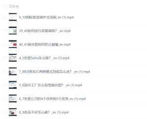零基础外贸必修课，开发客户商务谈单实战，40节课手把手教-网络宝藏