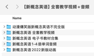 【新概念英语】全套教学视频+音频-网络宝藏