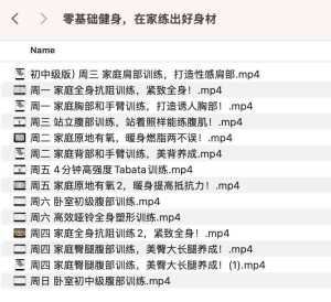 零基础健身，在家练出好身材-网络宝藏