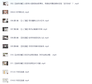 小红书博主爆款训练营第11期，手把手教你从0-1做小红书，从定位到起号到变现-网络宝藏
