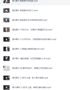 保姆级PR剪辑指南入行课程-网络宝藏