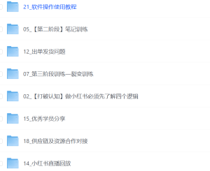 猫课张宾-小红书笔记带货课-网络宝藏